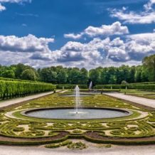 Jardin des châteaux d'Augustusburg et de Falkenlust à Brühl, en Allemagne